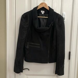 WORTHINGTON black moto style jacket.  M